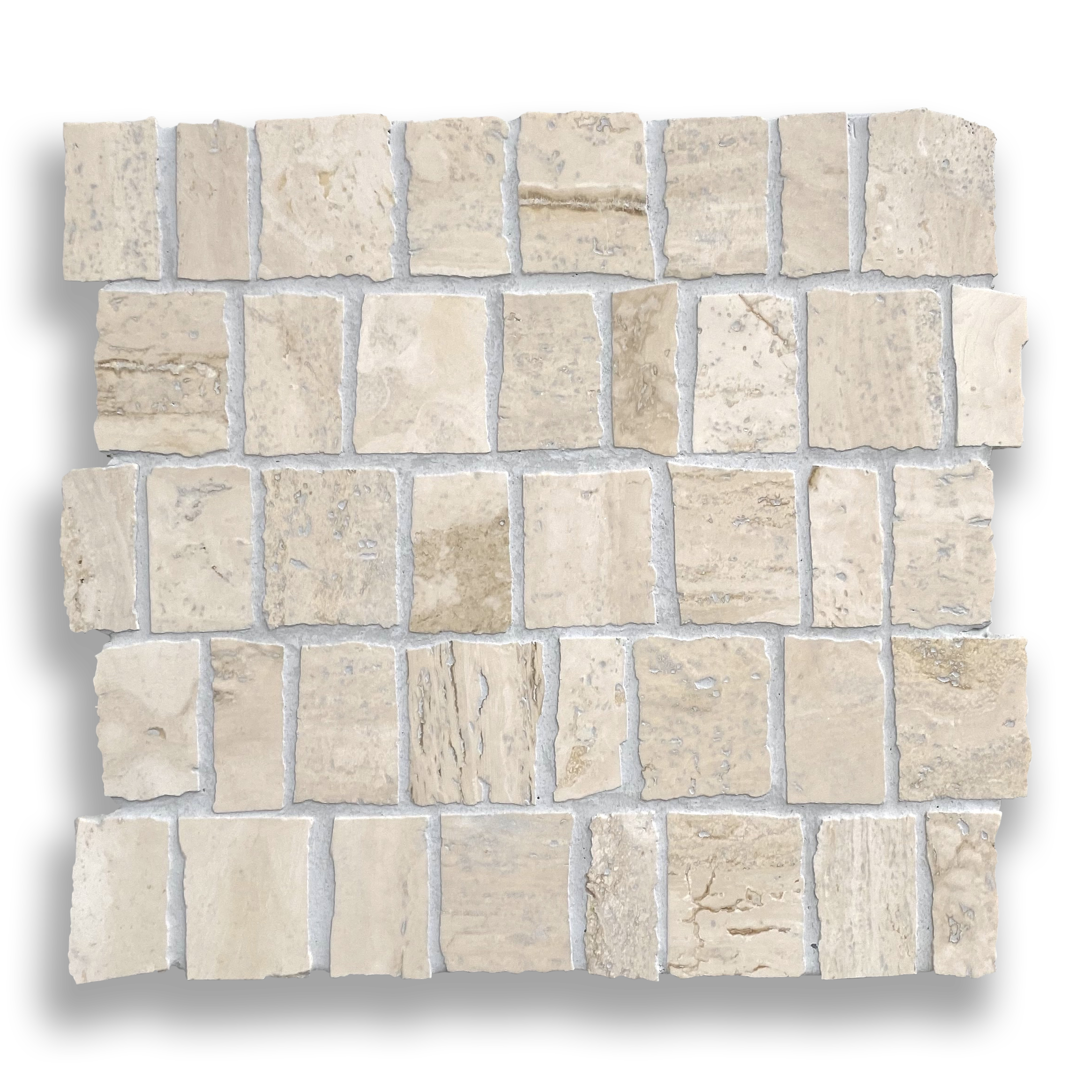 PACIANO TRAVERTINE NATURAL STONE ARTISAN CUT MOSAIC TILE