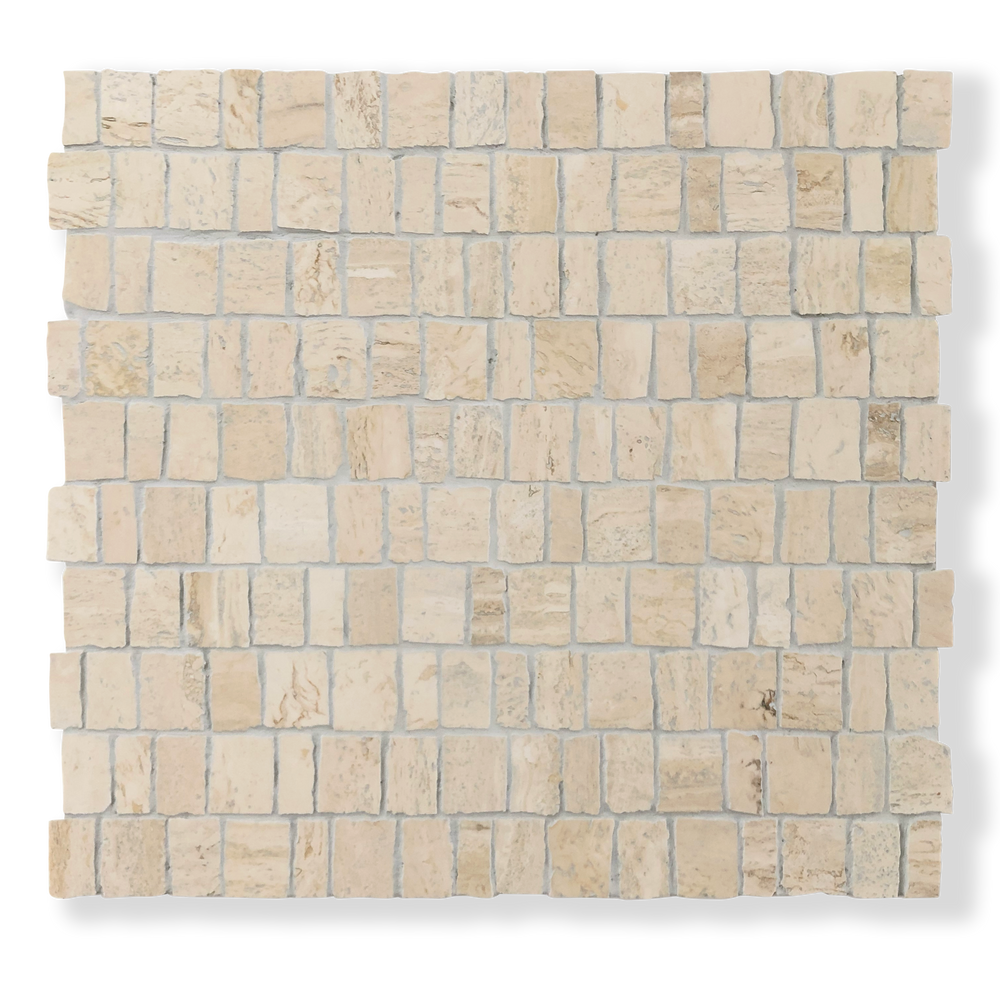 PACIANO TRAVERTINE NATURAL STONE ARTISAN CUT MOSAIC TILE