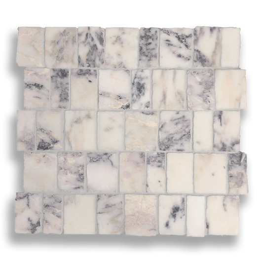 PACIANO VIOLA ORO NATURAL STONE ARTISAN CUT MOSAIC TILE