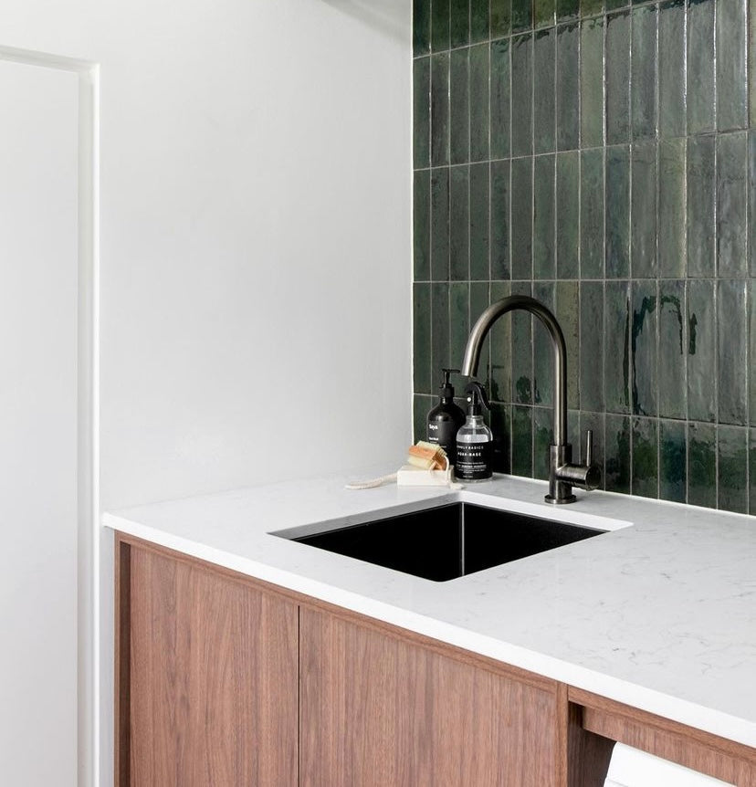 ROUND GOOSENECK KITCHEN MIXER TAP