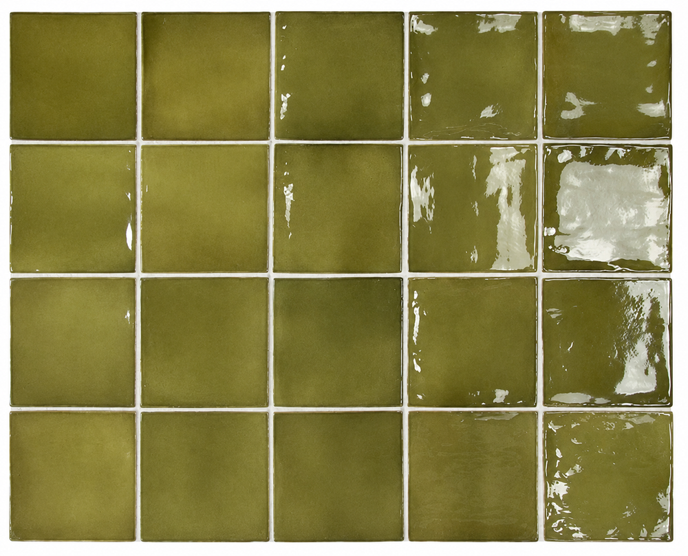 Prato Basil Green Gloss Ceramic Tile