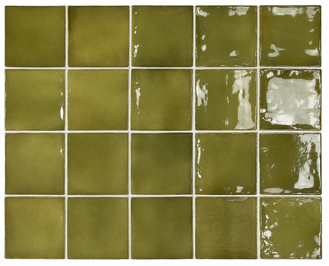 Prato Basil Green Gloss Ceramic Tile