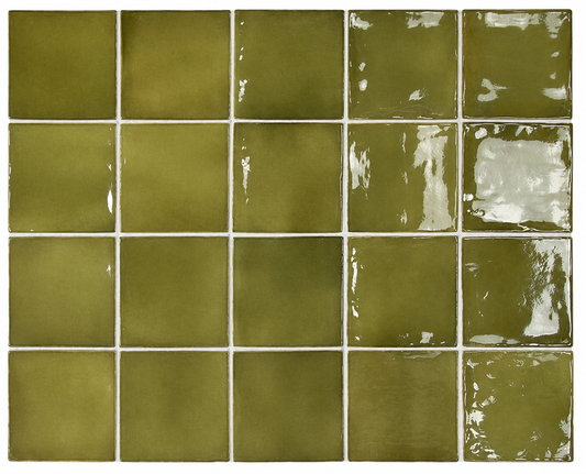 Prato Basil Green Gloss Ceramic Tile
