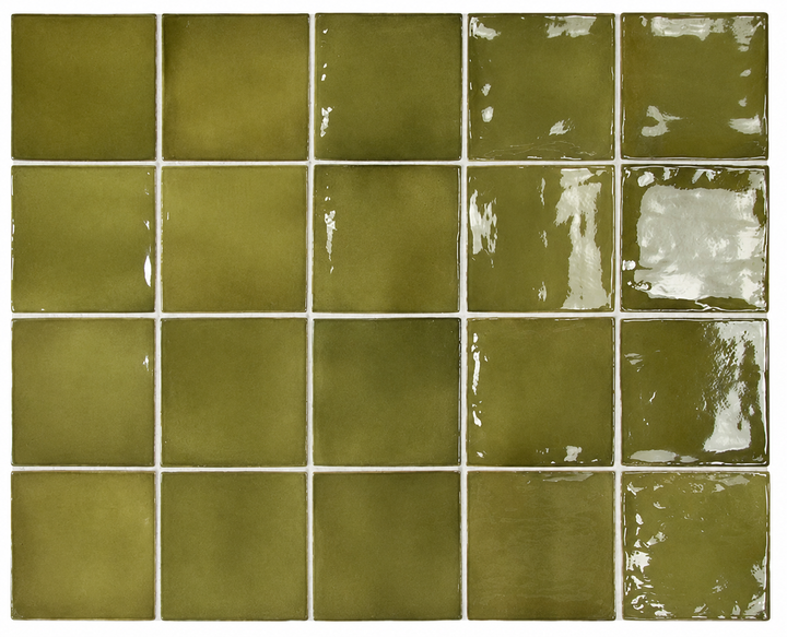 Prato Basil Green Gloss Ceramic Tile