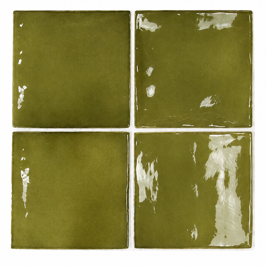 Prato Basil Green Gloss Ceramic Tile