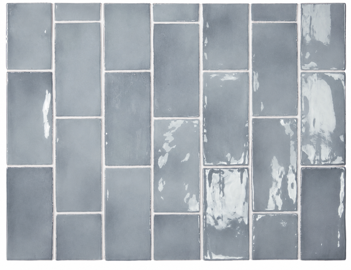 Prato Light Blue Gloss Subway Tile