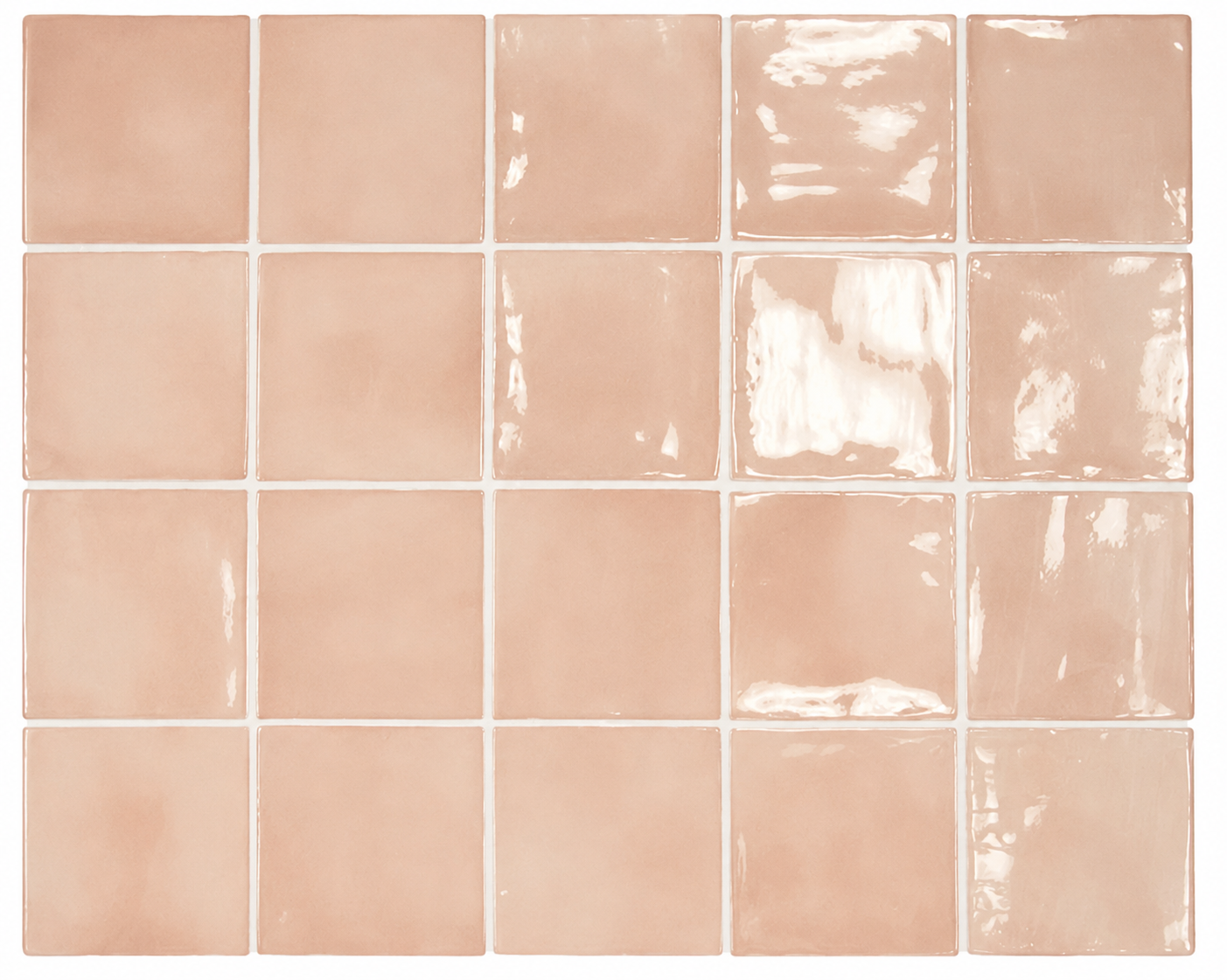 Prato Blush Pink Gloss Ceramic Tile