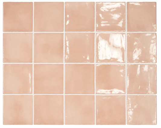 Prato Blush Pink Gloss Ceramic Tile