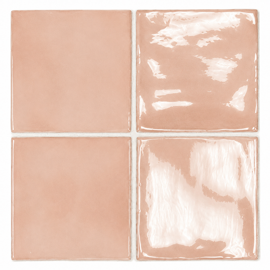 Prato Blush Pink Gloss Ceramic Tile