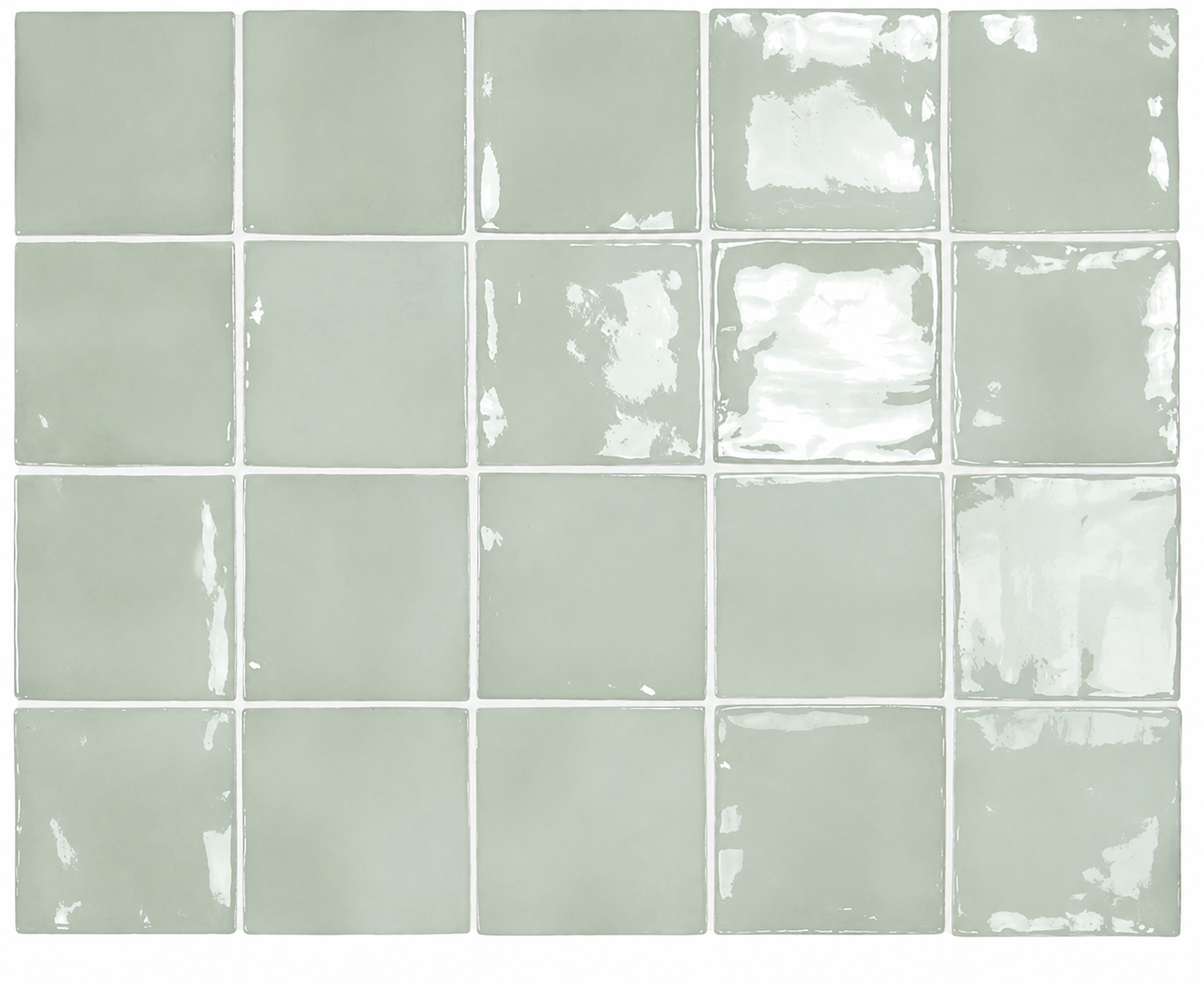 Prato Mint Green Gloss Ceramic Tile