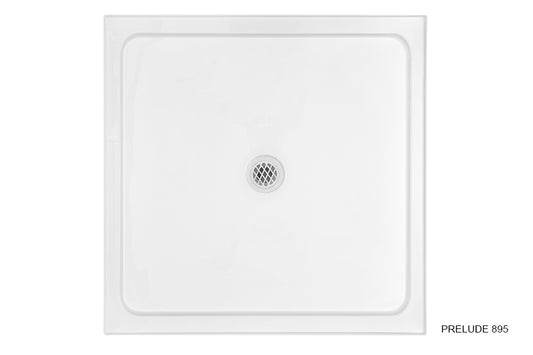 Prelude 895/1000 Centre Outlet Shower Base
