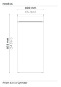 Cylinder - Prism Circle Basin (Sage)