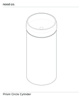 Cylinder - Prism Circle Basin (Sand)