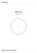 Cylinder - Prism Circle Basin (Rust)