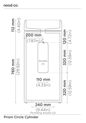 Cylinder - Prism Circle Basin (Storm)