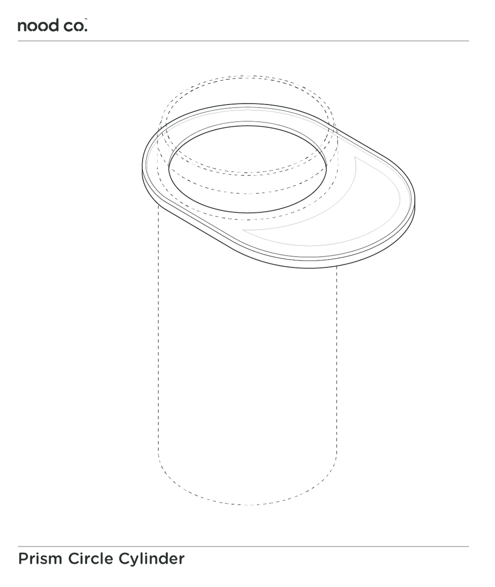 Cylinder - Prism Circle Basin (Slate)
