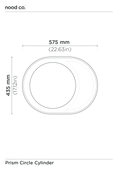 Cylinder - Prism Circle Basin (Sage)