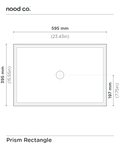 Prism Rectangle Basin (Teal)