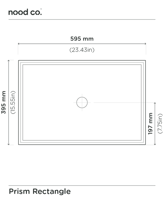 Prism Rectangle Basin (Mint)