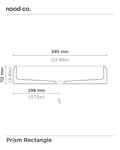 Prism Rectangle Basin (Blush Pink)