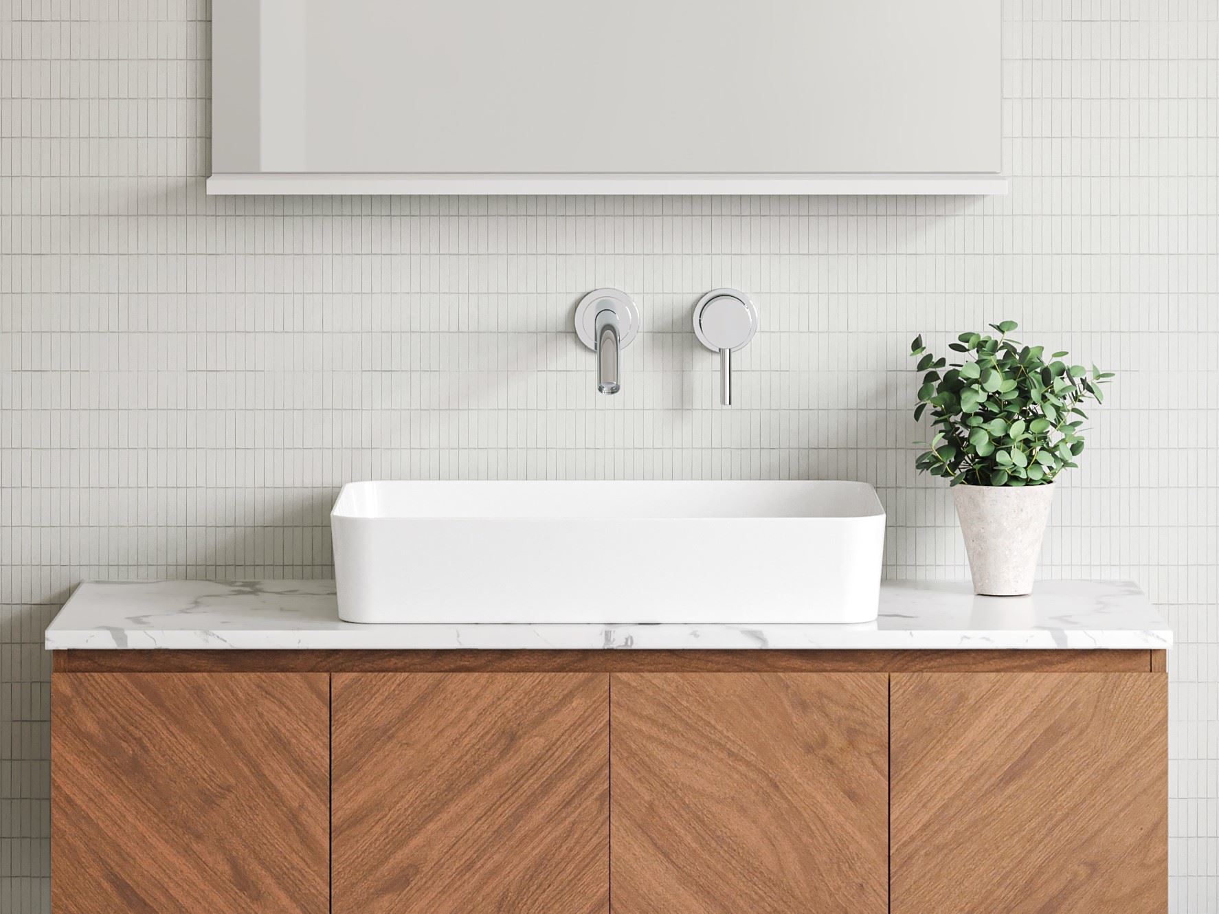 Timberline Quill Basin White Gloss