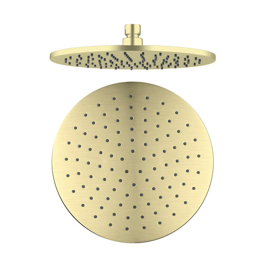 250MM ROUND SHOWER HEAD CHROME (NRROA1001CH) BRUSHED GOLD