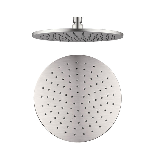 250MM ROUND SHOWER HEAD CHROME (NRROA1001CH) BRUSHED NICKEL