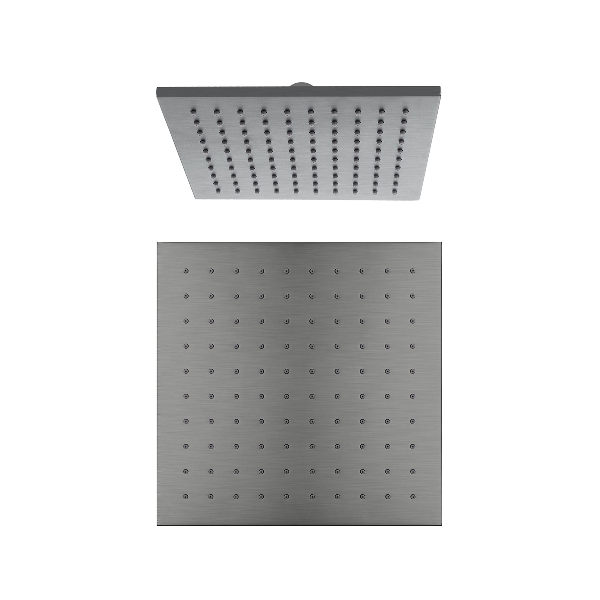 250MM SQUARE SHOWER HEAD GUN METAL GREY