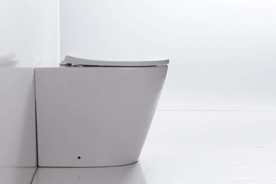 Renee Wall Faced Pan & Geberit In-Wall Cistern & Round Buttons