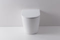 Renee Wall Faced Pan & Geberit In-Wall Cistern & Square Matte White Buttons