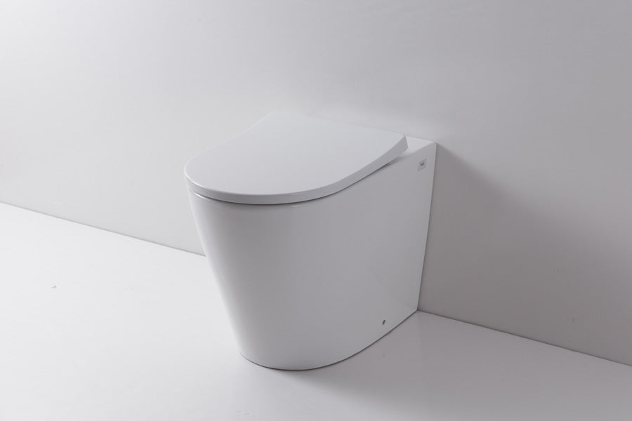 Renee Wall Faced Pan & Geberit In-Wall Cistern & Round Buttons