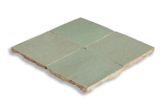 Medina Sage Green Moroccan Zellige Square Tile