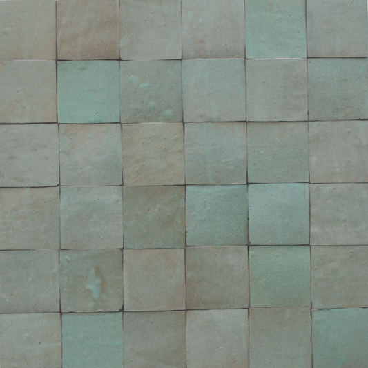 Medina Sage Green Moroccan Zellige Square Tile