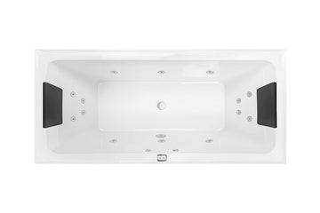 San Diego 1790 Contour 14-Jet Spa Bath — White Baths, Acrylic Baths, Oval Baths