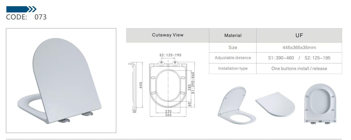 UF Slim Seat for Acadia Toilet Suite LK-SC073