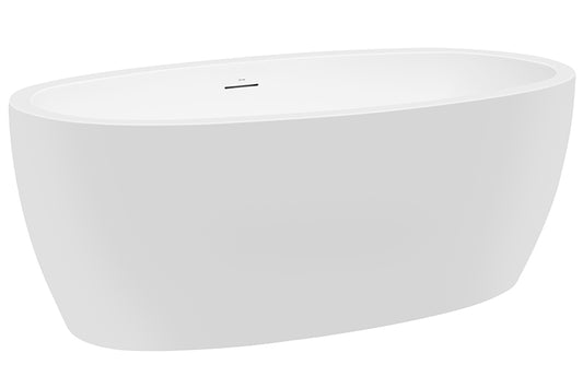 Sheraton 1600 Freestanding Bath with Integrated Overflow — White Baths, Acrylic Baths, Oval Baths