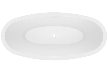 Sheraton 1600 Freestanding Bath with Integrated Overflow — White Baths, Acrylic Baths, Oval Baths