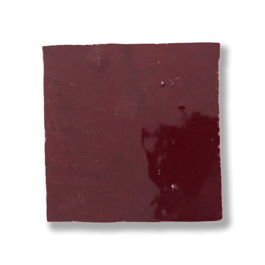 Medina Shiraz Red Moroccan Zellige Square Tile
