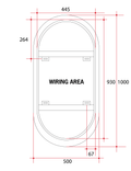 SO500W Premium SO Range Back-Lit Mirror