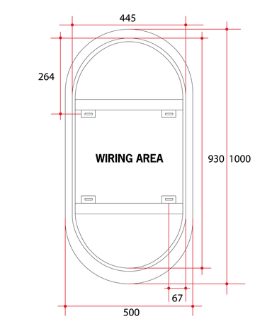 SO500W Premium SO Range Back-Lit Mirror