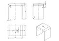 Chasey Solid Surface Stone Bath Stool LK-SCBS400-MW