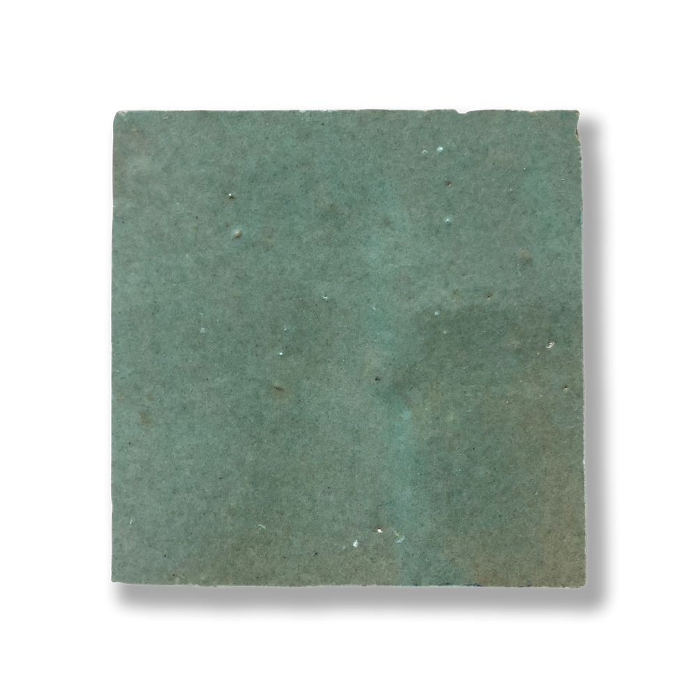 Medina Spearmint Green Moroccan Zellige Square Tile