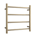 SR25MBB Brushed Brass Round Ladder Heated Towel Rail