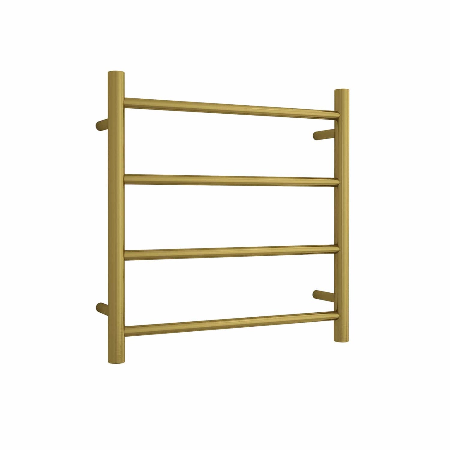 SR25MBG Brushed Gold Round Ladder Heated Towel Rail