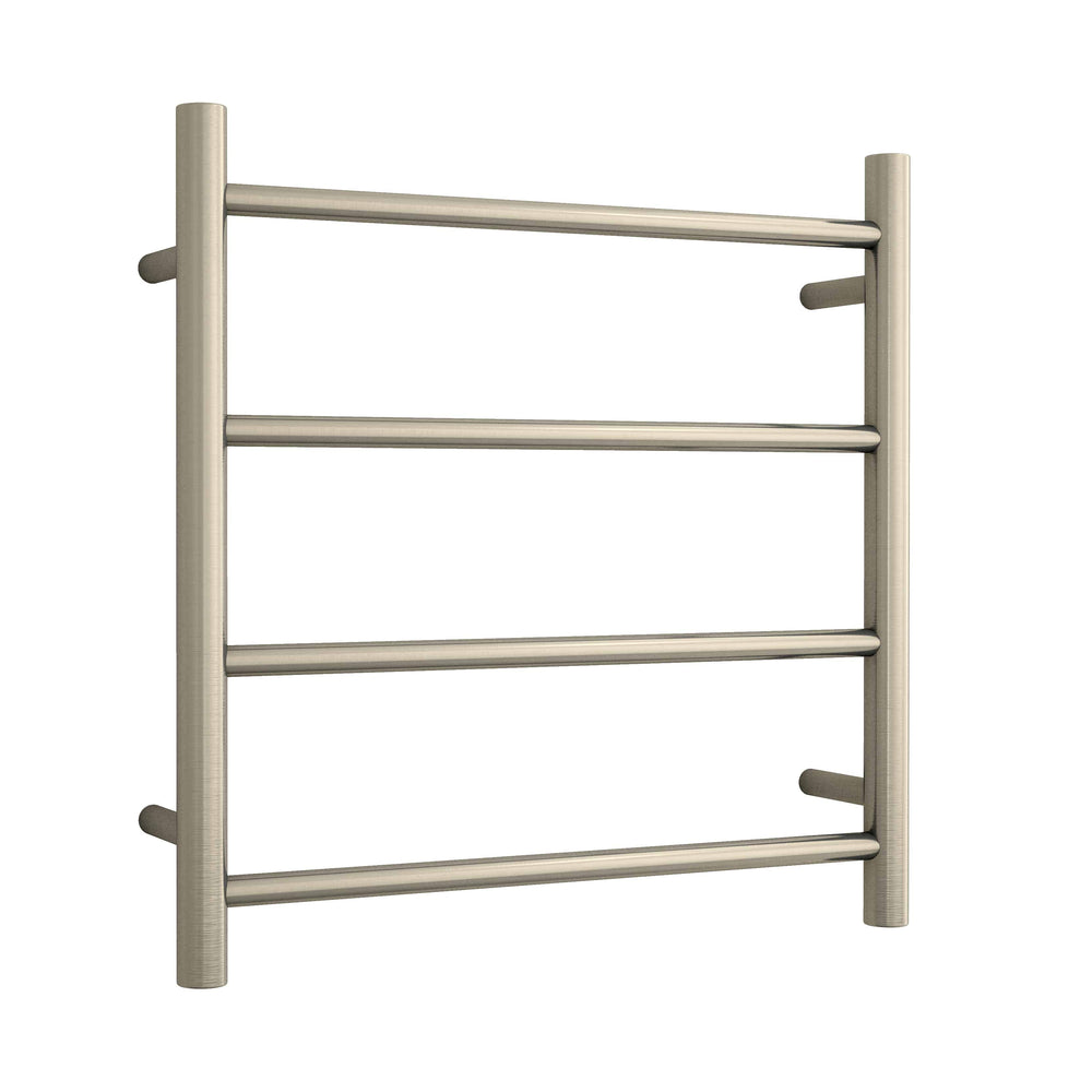 SR25MBN Brushed Nickel Round Ladder Heated Towel Rail