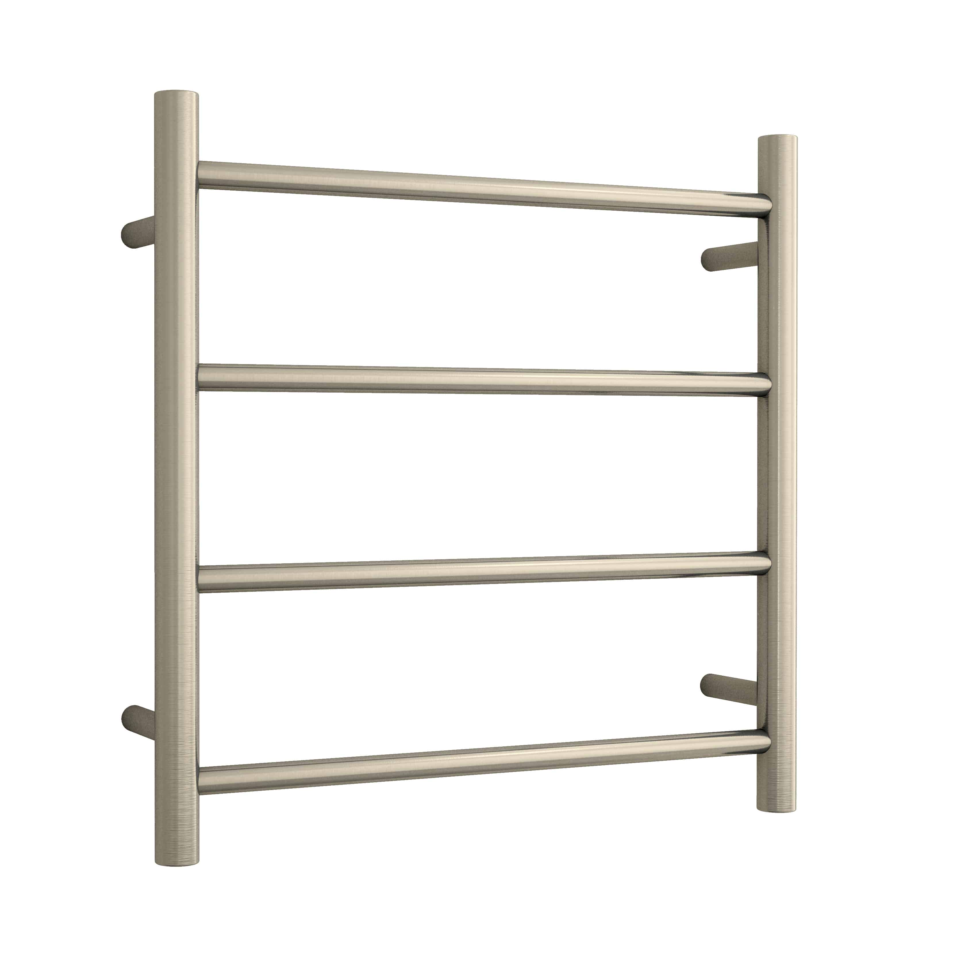 SR25MBN Brushed Nickel Round Ladder Heated Towel Rail