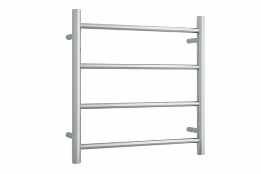 SR25M Straight Round Polished Ladder Heated Towel Rail