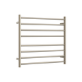 SR33MBN Brushed Nickel Round Ladder Heated Towel Rail
