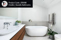 SR44M Straight Round Polished Ladder Heated Towel Rail