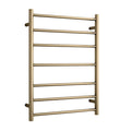 SR44MBB Brushed Brass Round Ladder Heated Towel Rail